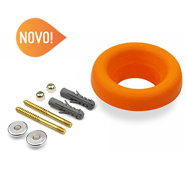 Anel de vedação com parafusos de latão bucha B08